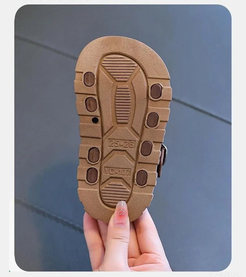 Sandales pour enfants avec protection des orteils, de 1 à 10 ans