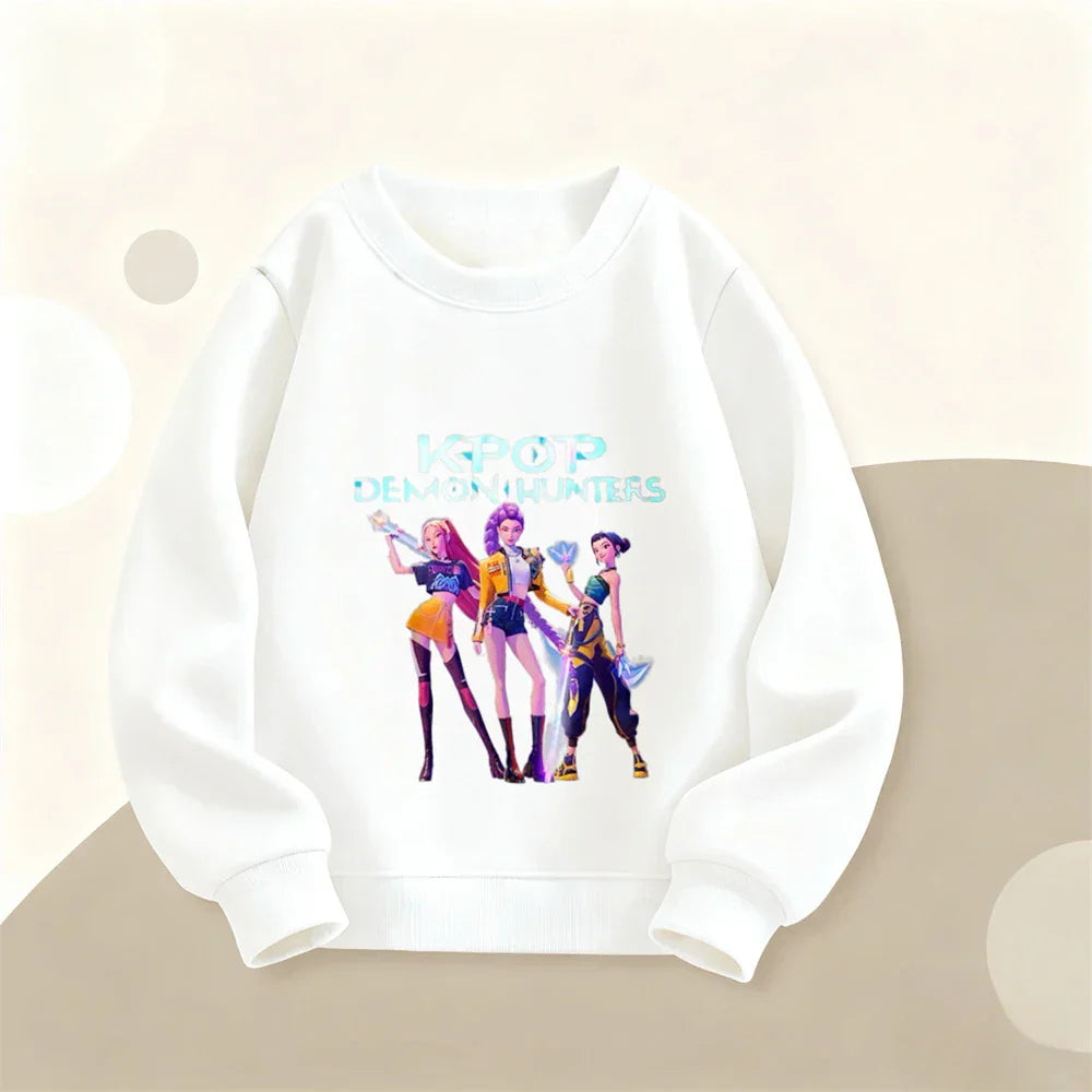 Colorful KPop Music Inspired Sweatshirt for Kids (18M–7Y)