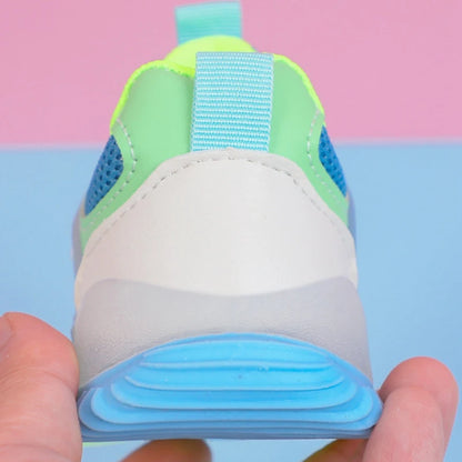 Zapatillas de running transpirables con LED para niños multivariante