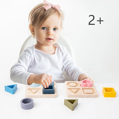 Montessori Puzzle "Shapes" for Children Multivariant