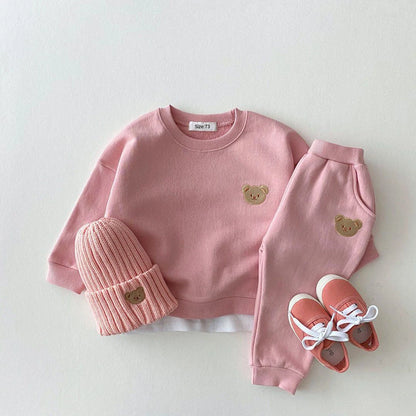 Pants and Sweatshirt Set with Bear Multivariant