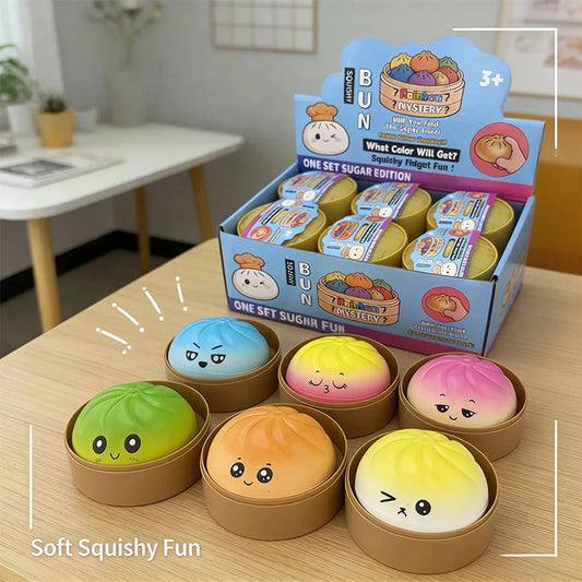 Mystery Color Squishy Bun – Slow-Rising Stress Relief Toy