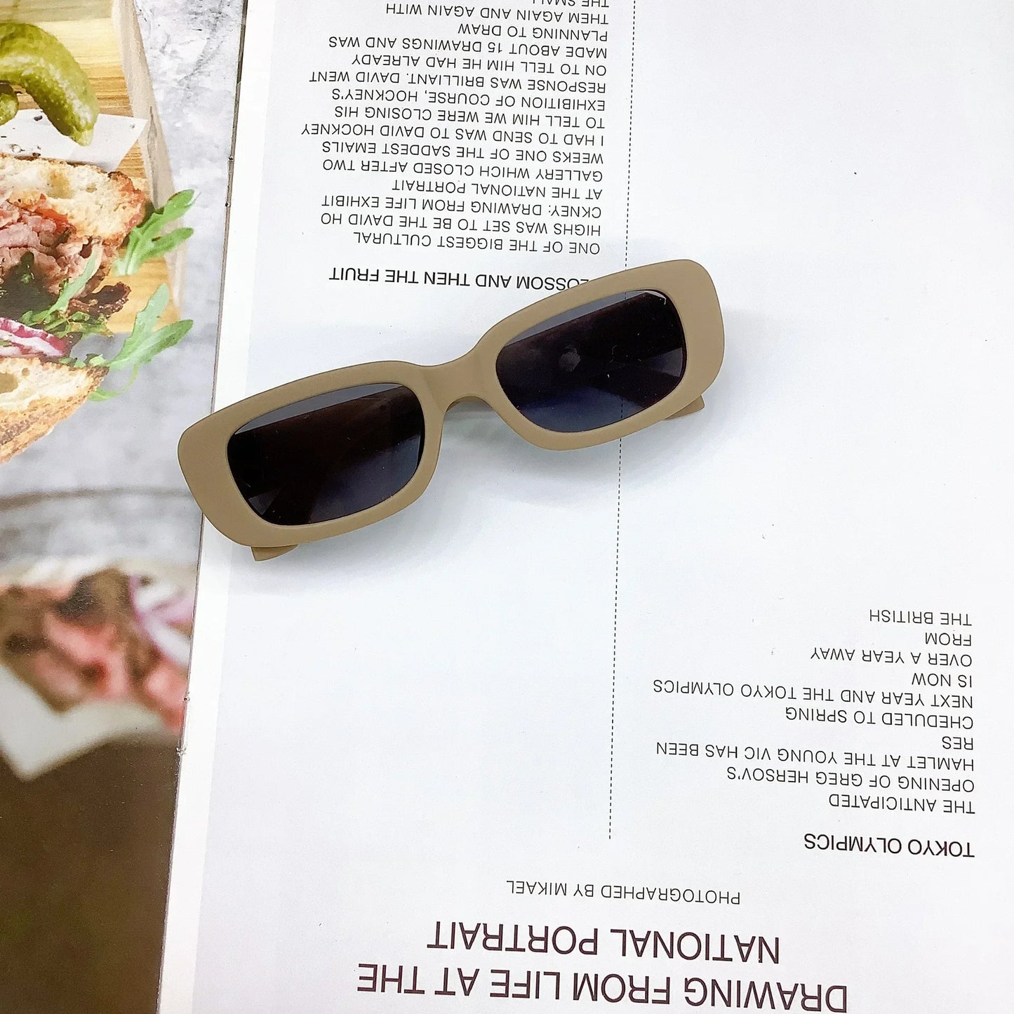Kids Vintage Rectangle Sunglasses – UV400 Protection