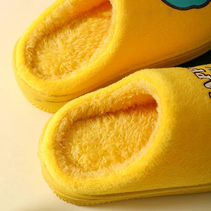 Pantofole calde e imbottite per bambini con mostro