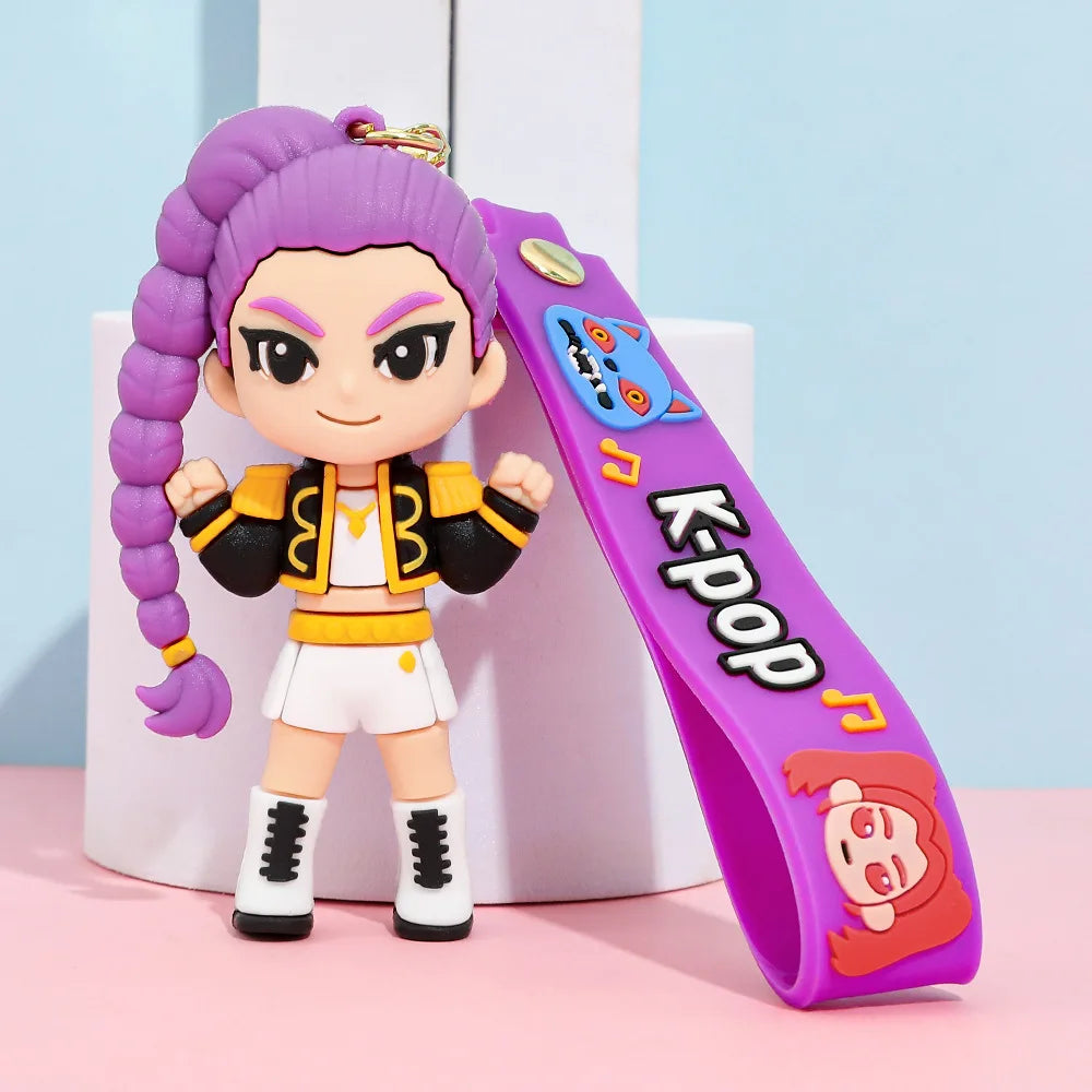 Trendi privjesak za ključeve s figurom KPop-a – kolekcionarski komad