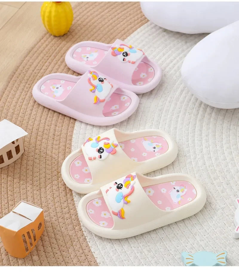Pantoufles Licorne Rêve Enfants Douces 2-6 ans