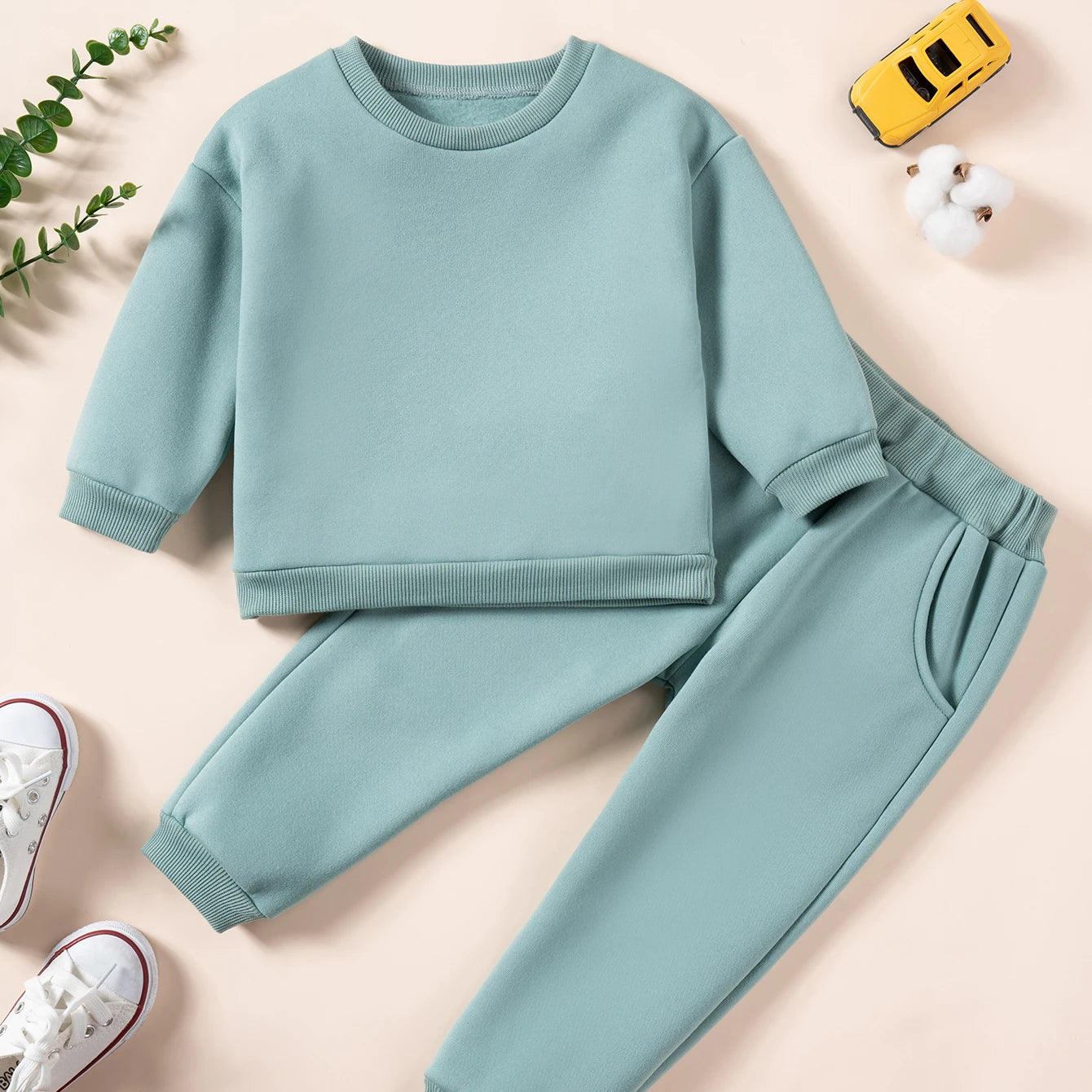 Conjunto de Pantalón y Sudadera de Algodón Multivariante
