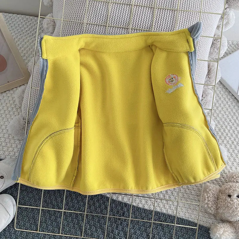 Veste polaire à capuche pour enfants – 12 mois à 5 ans