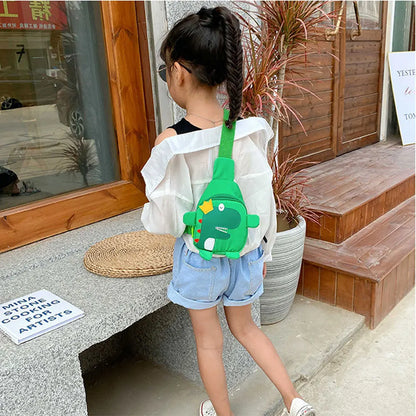 Mochila Bandolera Dino para Niños Multivariante 