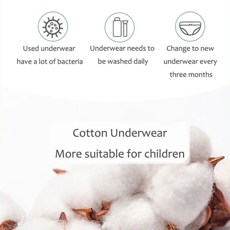 Girls Cotton Briefs 5-Pack – Ages 2–14