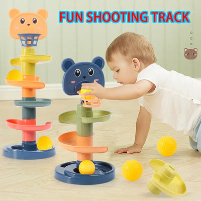 Rotating Toy Tower with Balls for Children Multivariant
