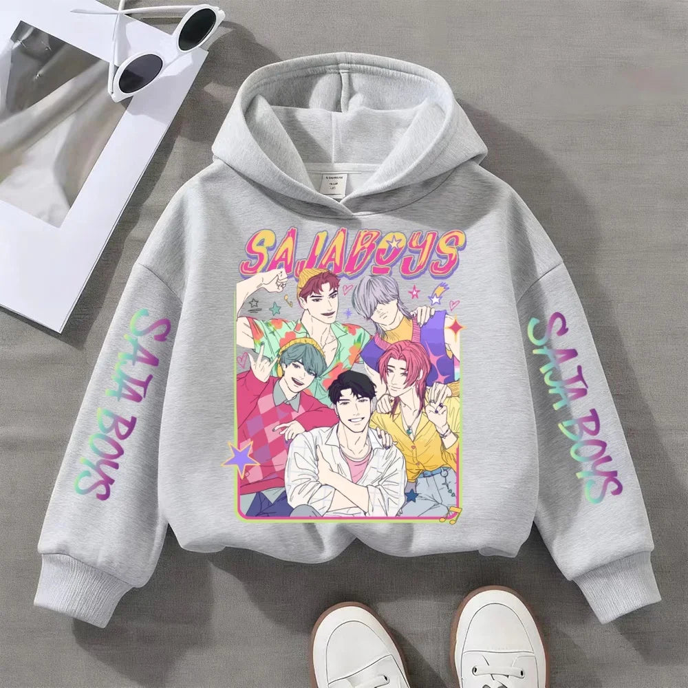 Colorful Music KPop-Inspired Hoodie for Kids (Ages 3–14)