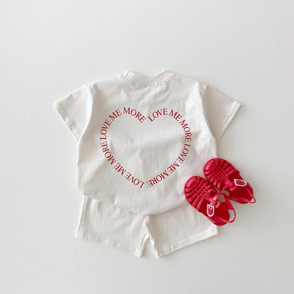 Set T-shirt e pantaloni per bambini Love Me More multivariante