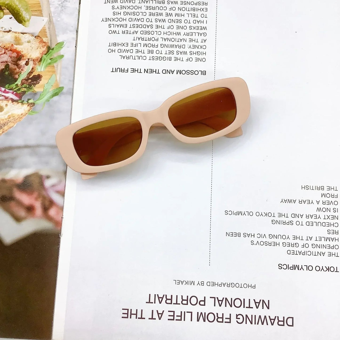 Kids Vintage Rectangle Sunglasses – UV400 Protection