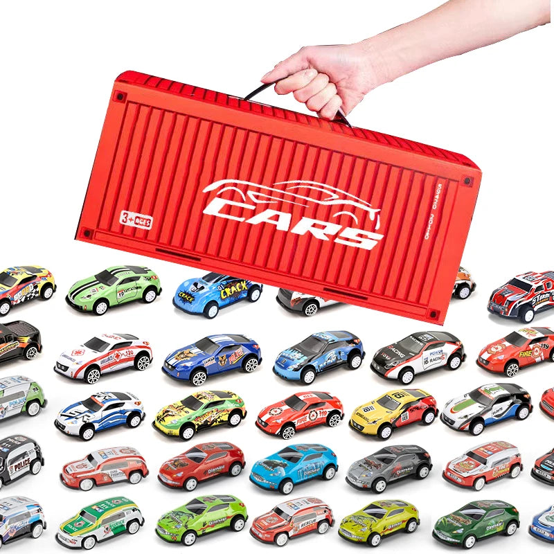 48-teiliges Rennwagen-Set aus Aluminiumlegierung