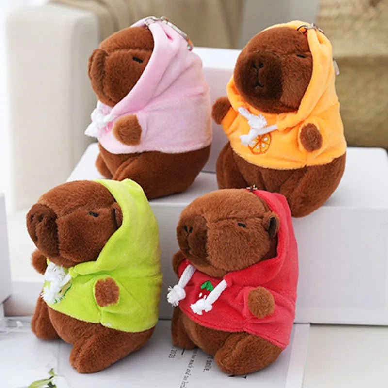 Cute Capybara Plush Keychain – Soft Bag Charm & Car Pendant