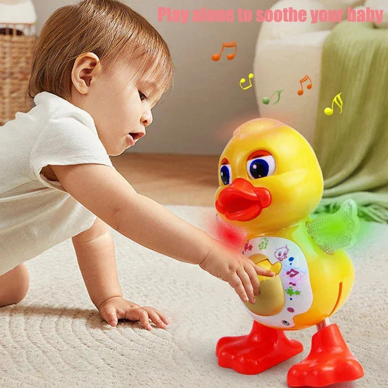 Canard musical dansant avec lumières – 15 cm