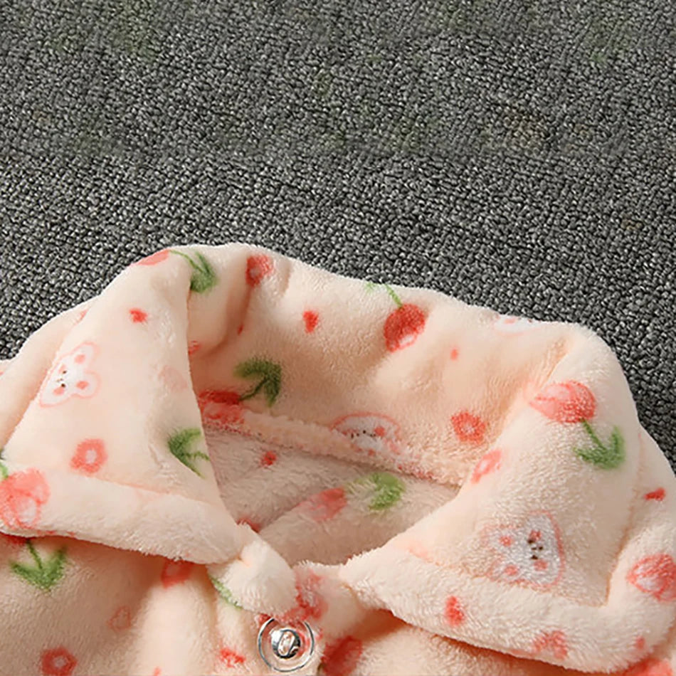 Pijama infantil de forro polar coral – Edades de 3 a 10 años