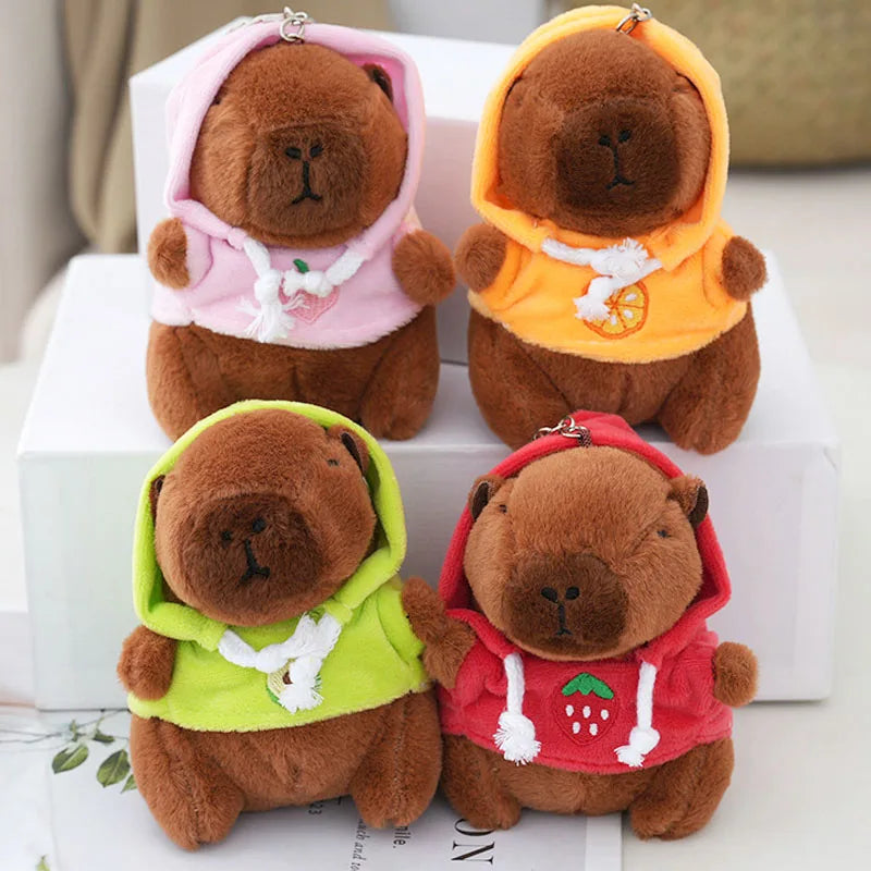 Cute Capybara Plush Keychain – Soft Bag Charm & Car Pendant