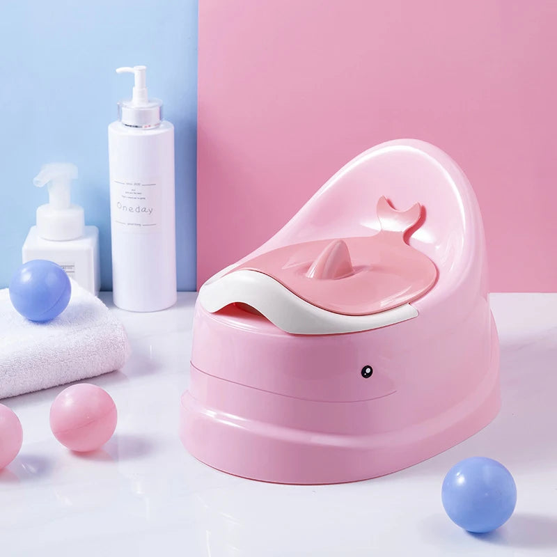 Orinal con forma de ballena antideslizante y tapa 
