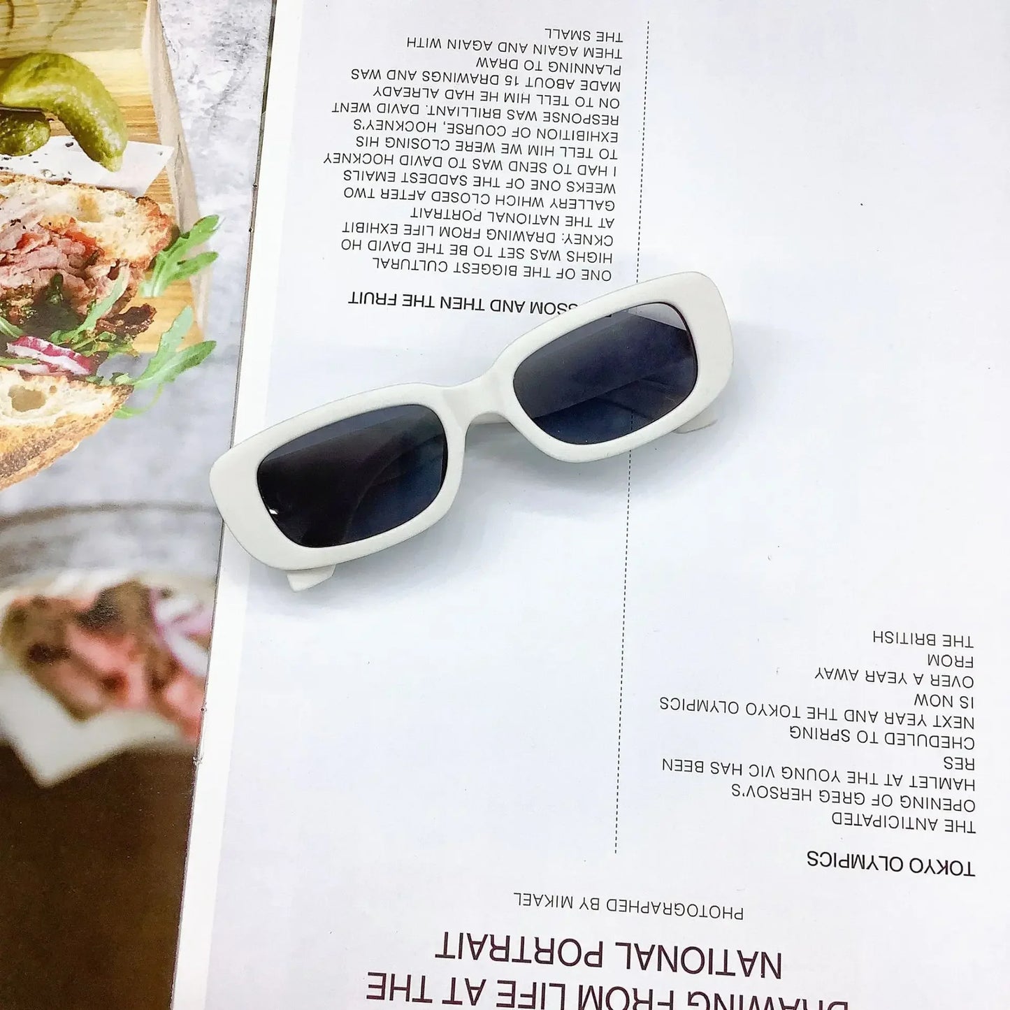 Kids Vintage Rectangle Sunglasses – UV400 Protection