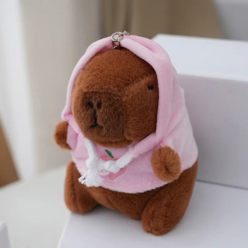 Cute Capybara Plush Keychain – Soft Bag Charm & Car Pendant