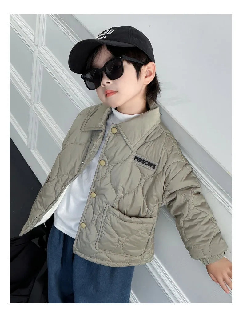 Veste chaude en velours pour enfants – 3 à 10 ans
