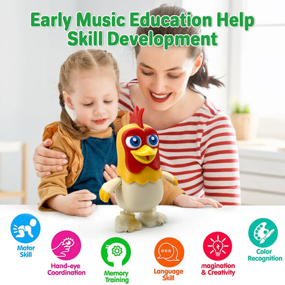 Pollo danzante musicale interattivo per bambini