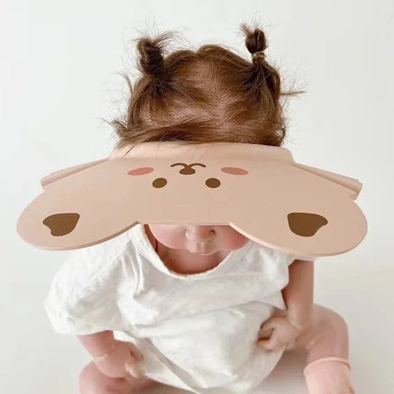 Cappellino Antischiuma Animaletto per Bambini Multivariante
 Cuffia per shampoo regolabile per bambini