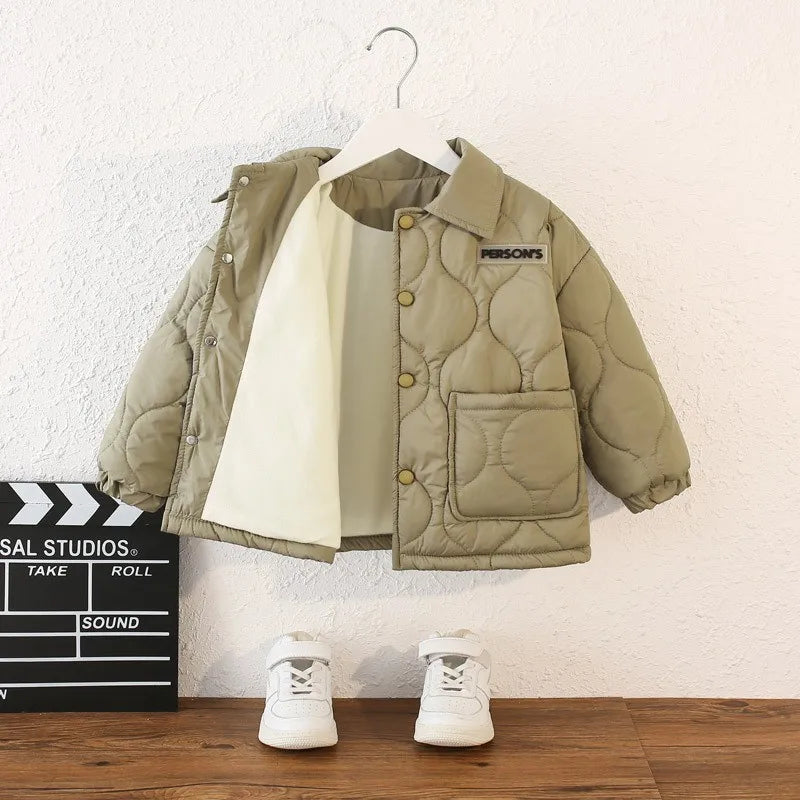 Veste chaude en velours pour enfants – 3 à 10 ans