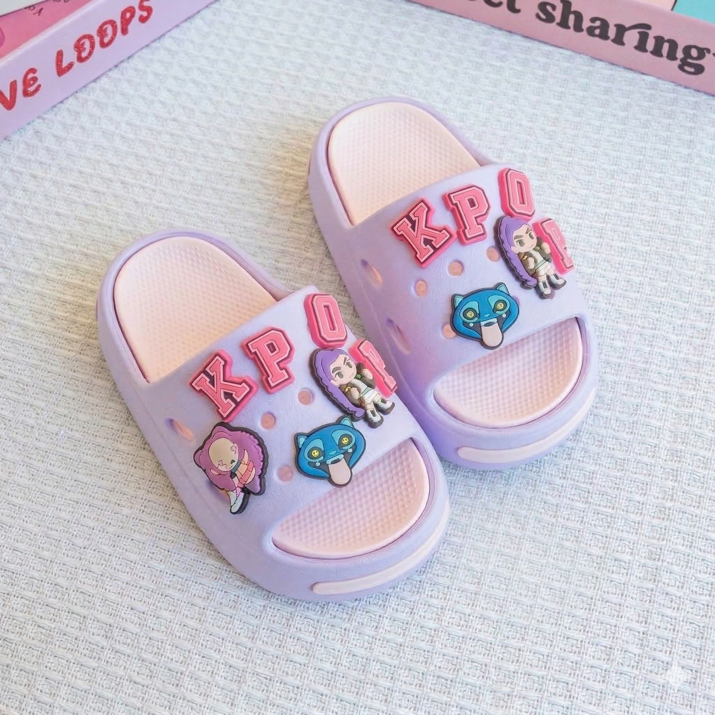 KPop Kids Slippers – Ages 2–10