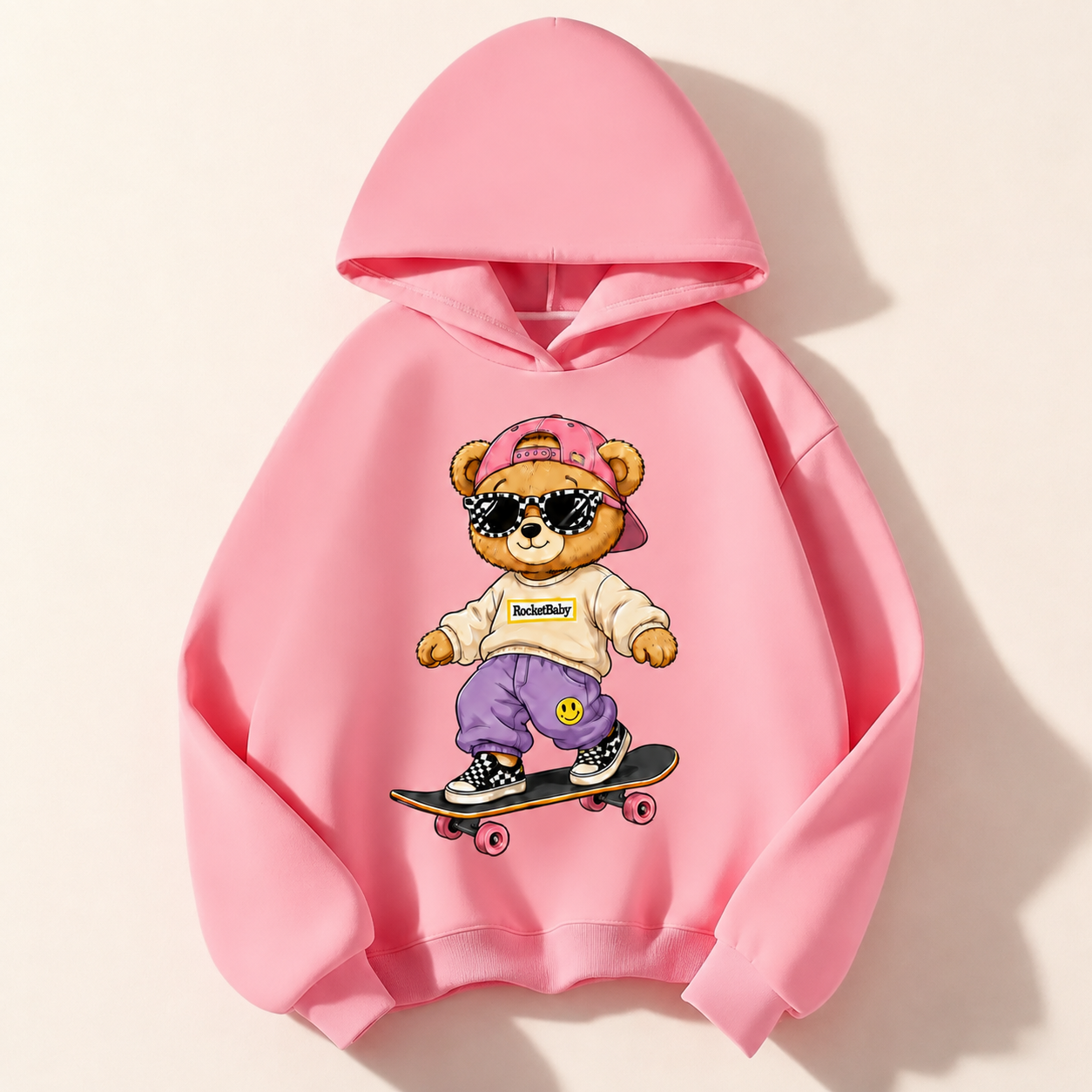 Sweatshirt Streetwear Bear for Ages 3 to 14