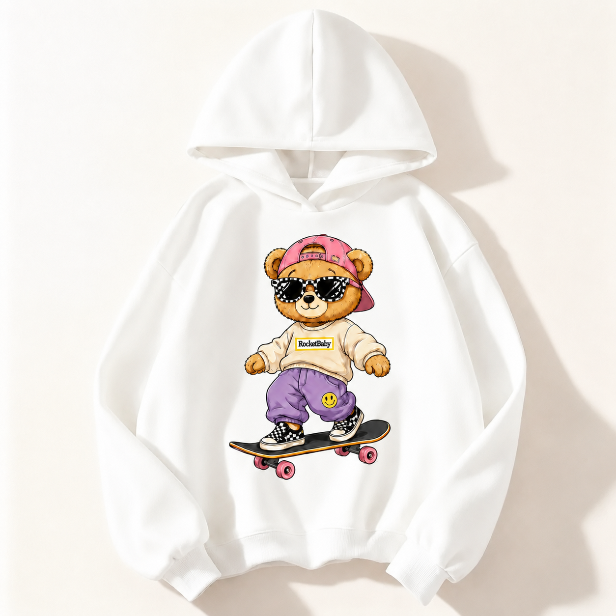 Sweatshirt Streetwear Bear for Ages 3 to 14