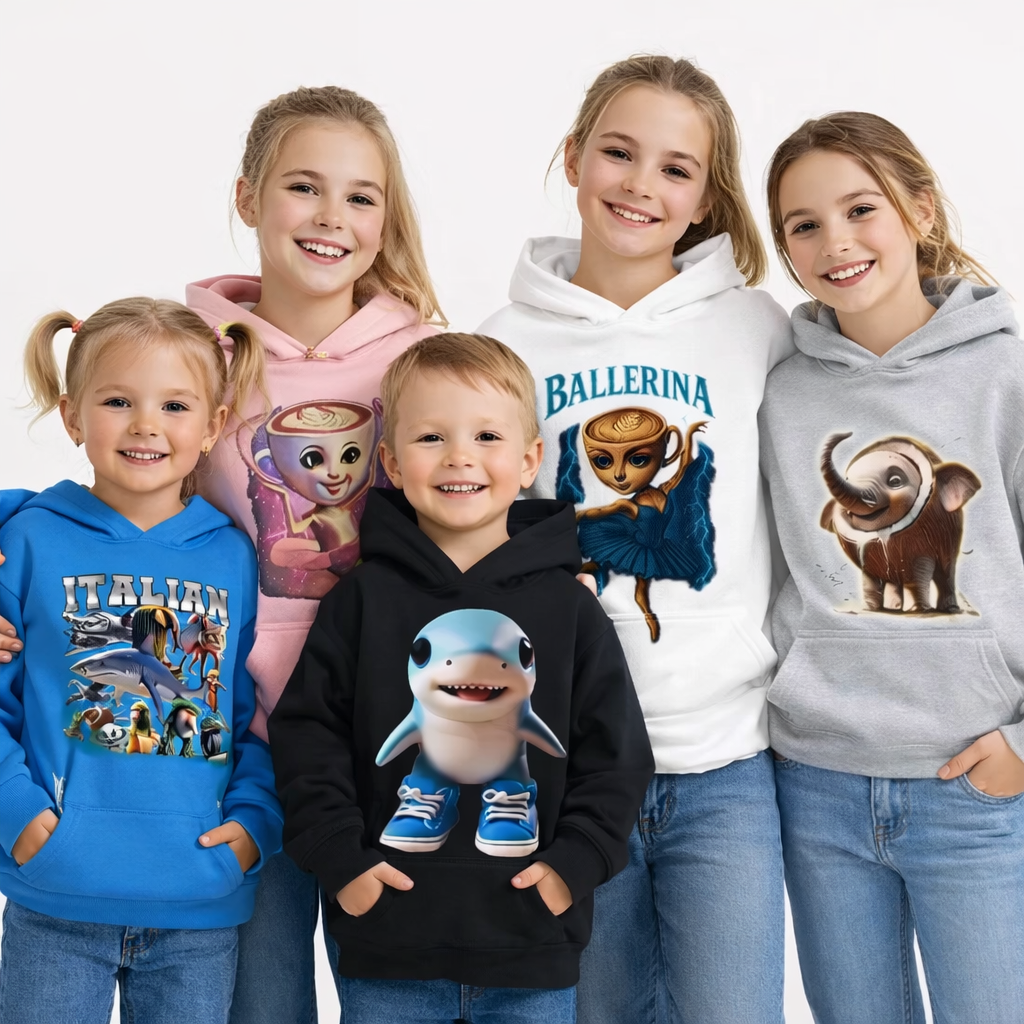 Viral Italian Meme Sweatshirt for Kids (3–14 Years)