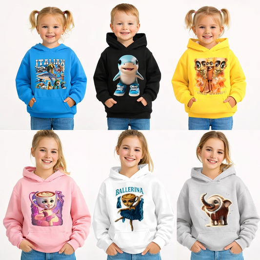 Viral Italian Meme Sweatshirt for Kids (3–14 Years)