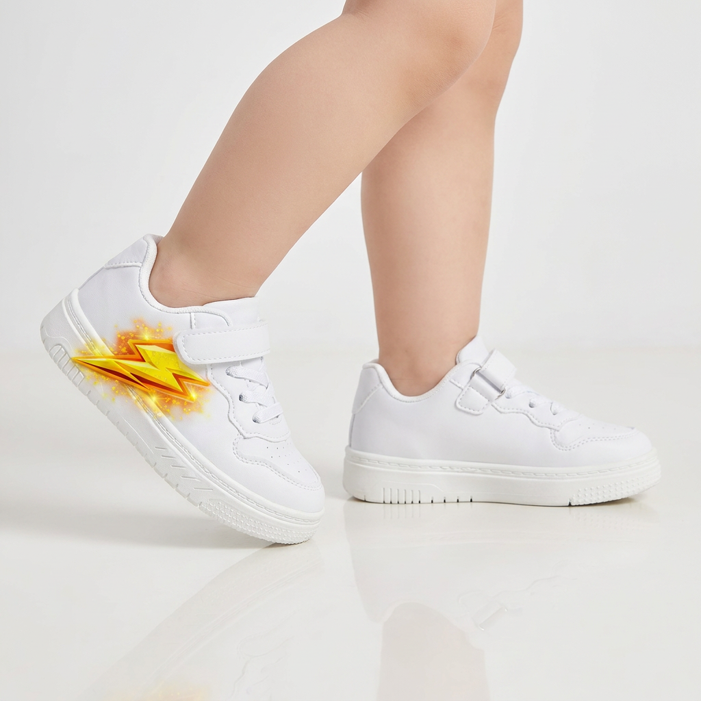 Kids Electric Thunderbolt Sneakers – Ages 2–12
