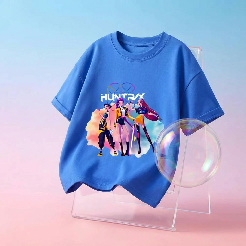 Trendy KPop Music Style T-Shirt for Kids (1–7 Years)