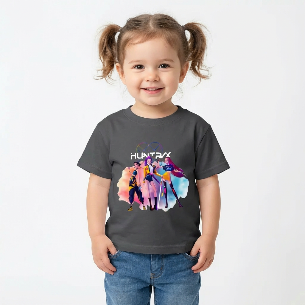 Trendy KPop Music Style T-Shirt for Kids (1–7 Years)