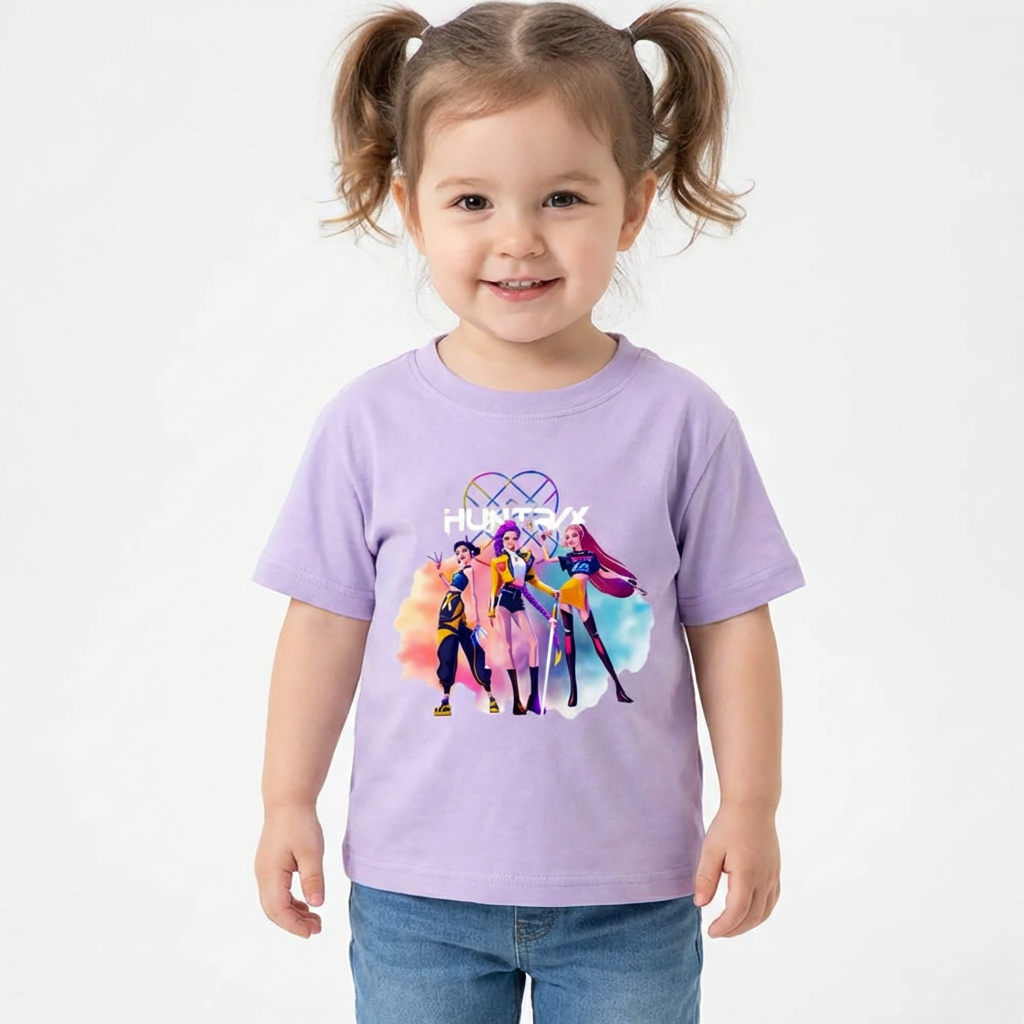 Trendy KPop Music Style T-Shirt for Kids (1–7 Years)
