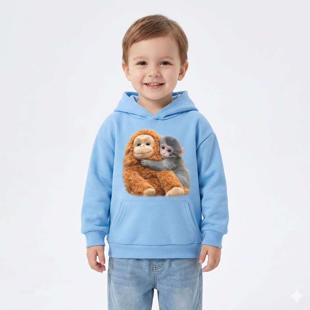 Kids Monkey Punch Sweatshirt – Viral Style (3–14 Years)