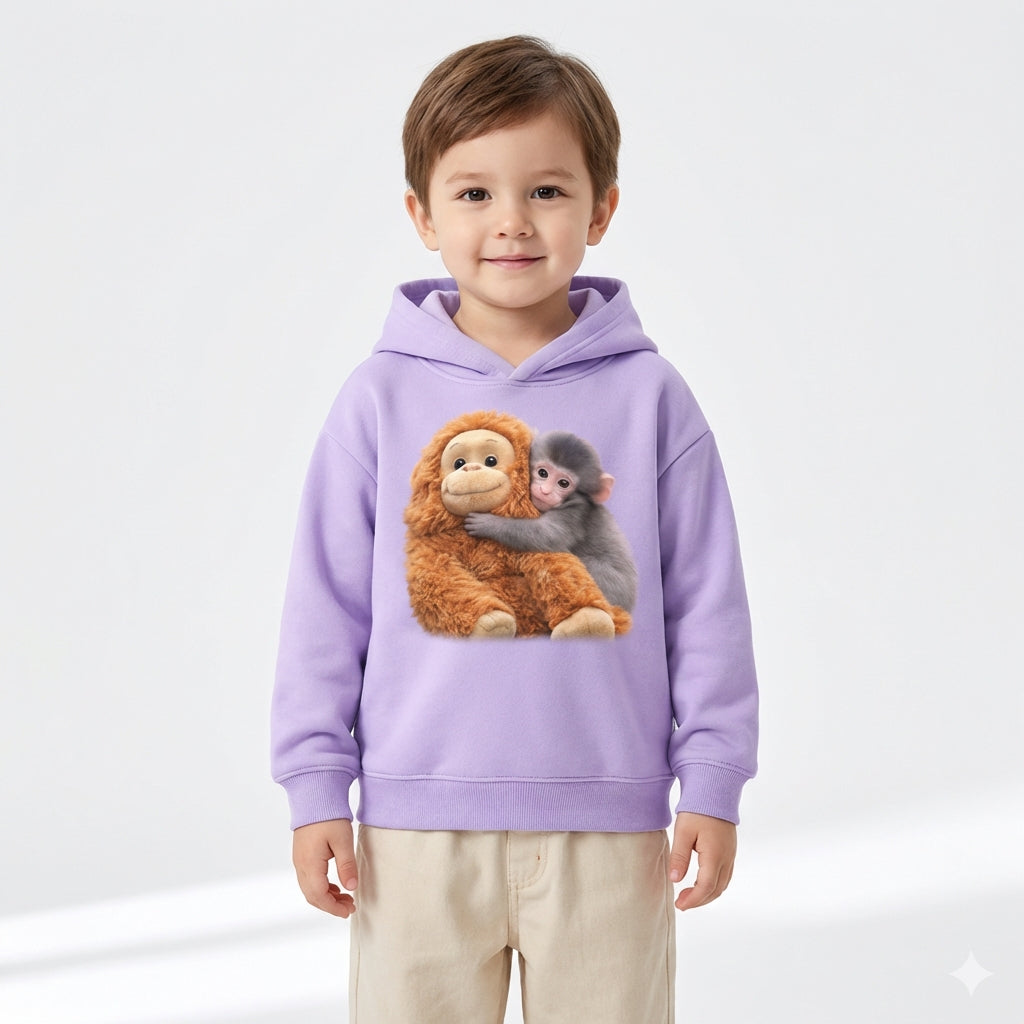 Kids Monkey Punch Sweatshirt – Viral Style (3–14 Years)