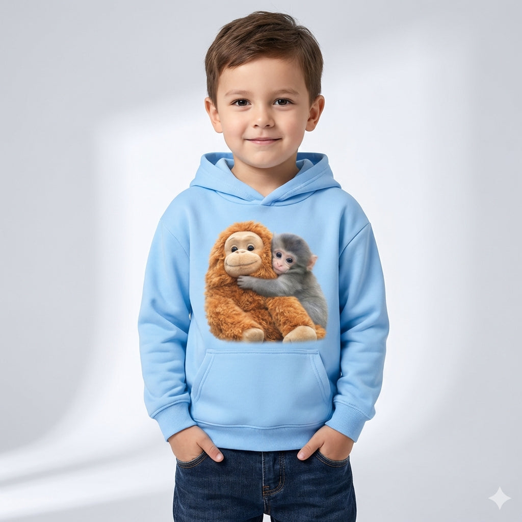 Kids Monkey Punch Sweatshirt – Viral Style (3–14 Years)