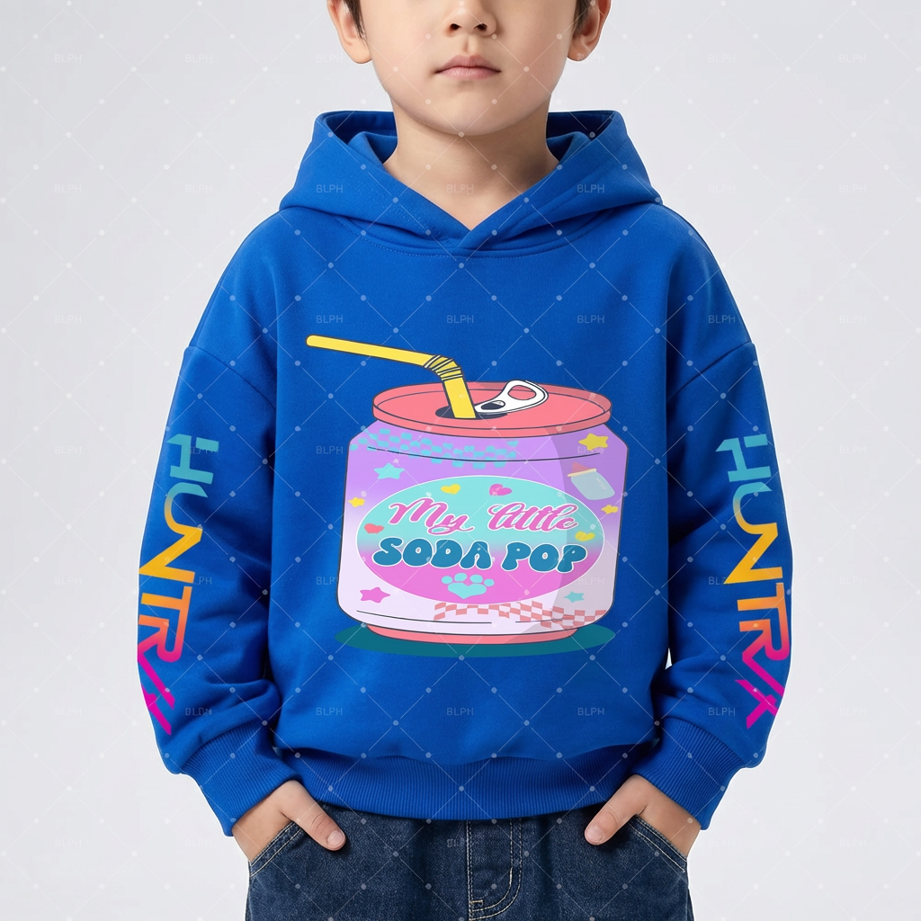 Kids Soda Pop Hoodie – KPop Music Style (3–14 Years)