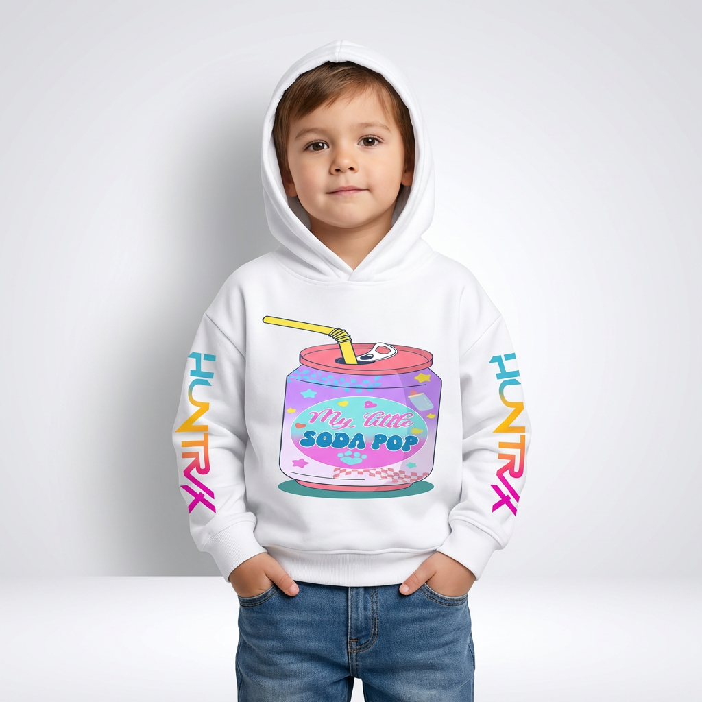 Kids Soda Pop Hoodie – KPop Music Style (3–14 Years)