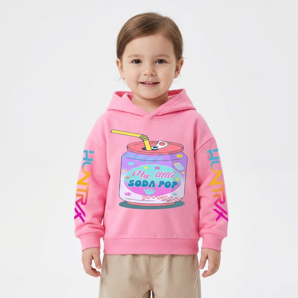 Kids Soda Pop Hoodie – KPop Music Style (3–14 Years)