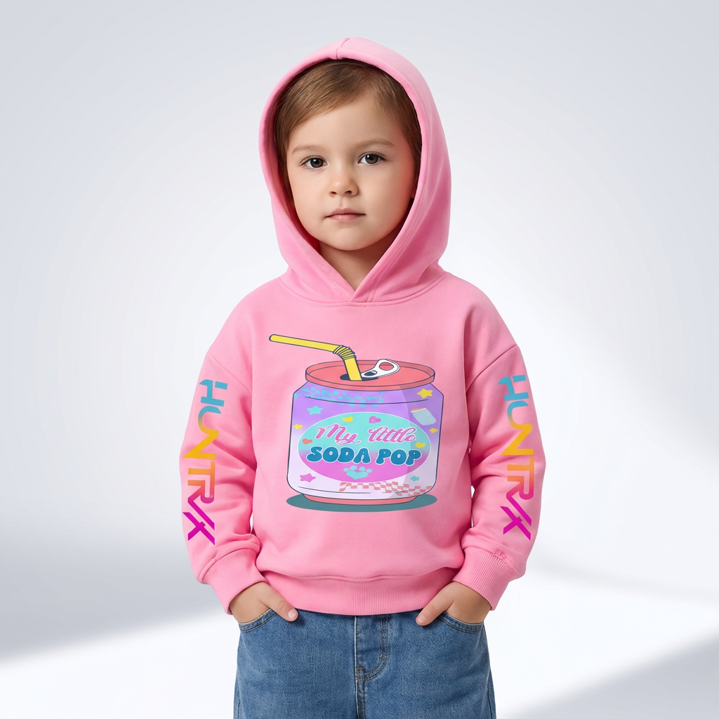 Kids Soda Pop Hoodie – KPop Music Style (3–14 Years)