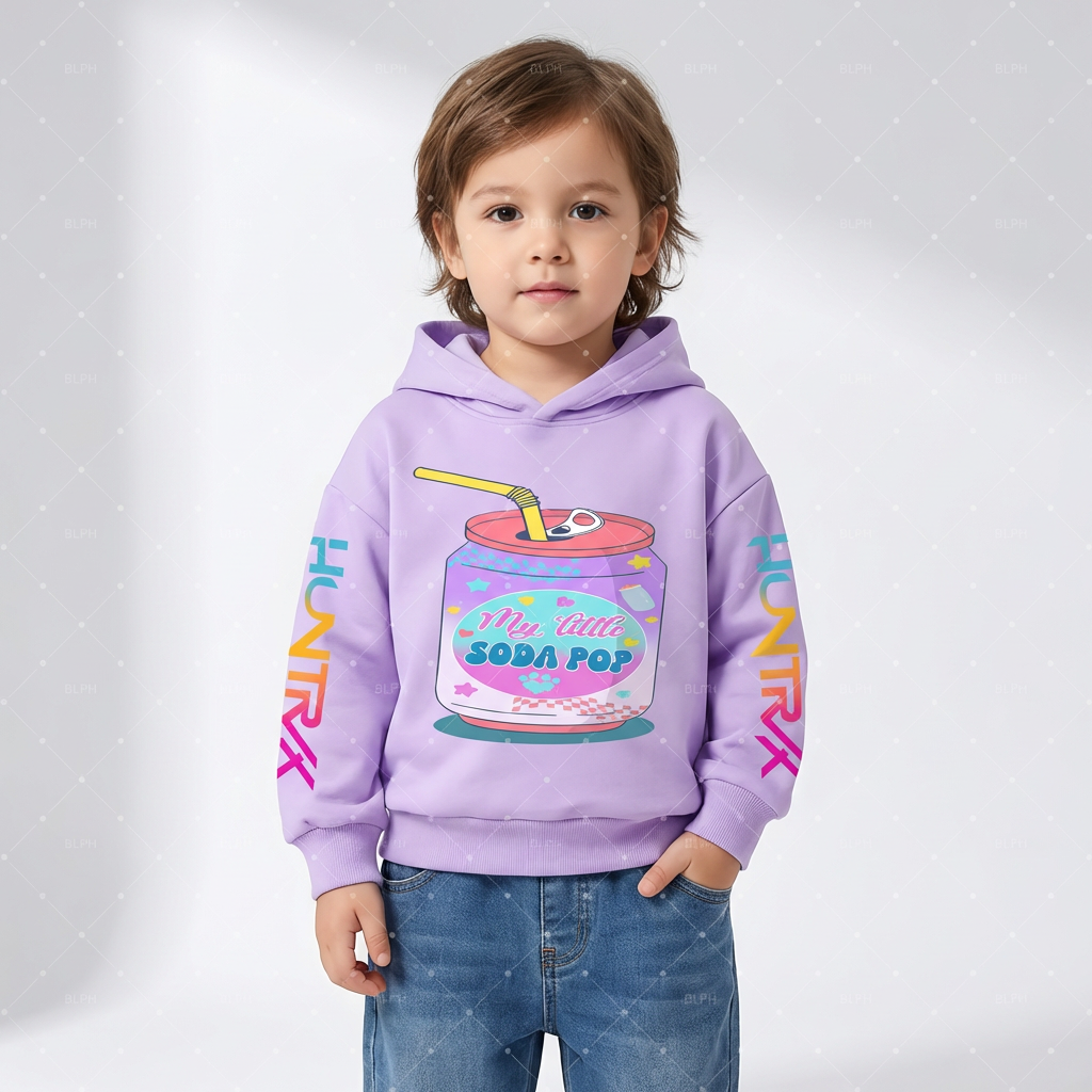 Kids Soda Pop Hoodie – KPop Music Style (3–14 Years)