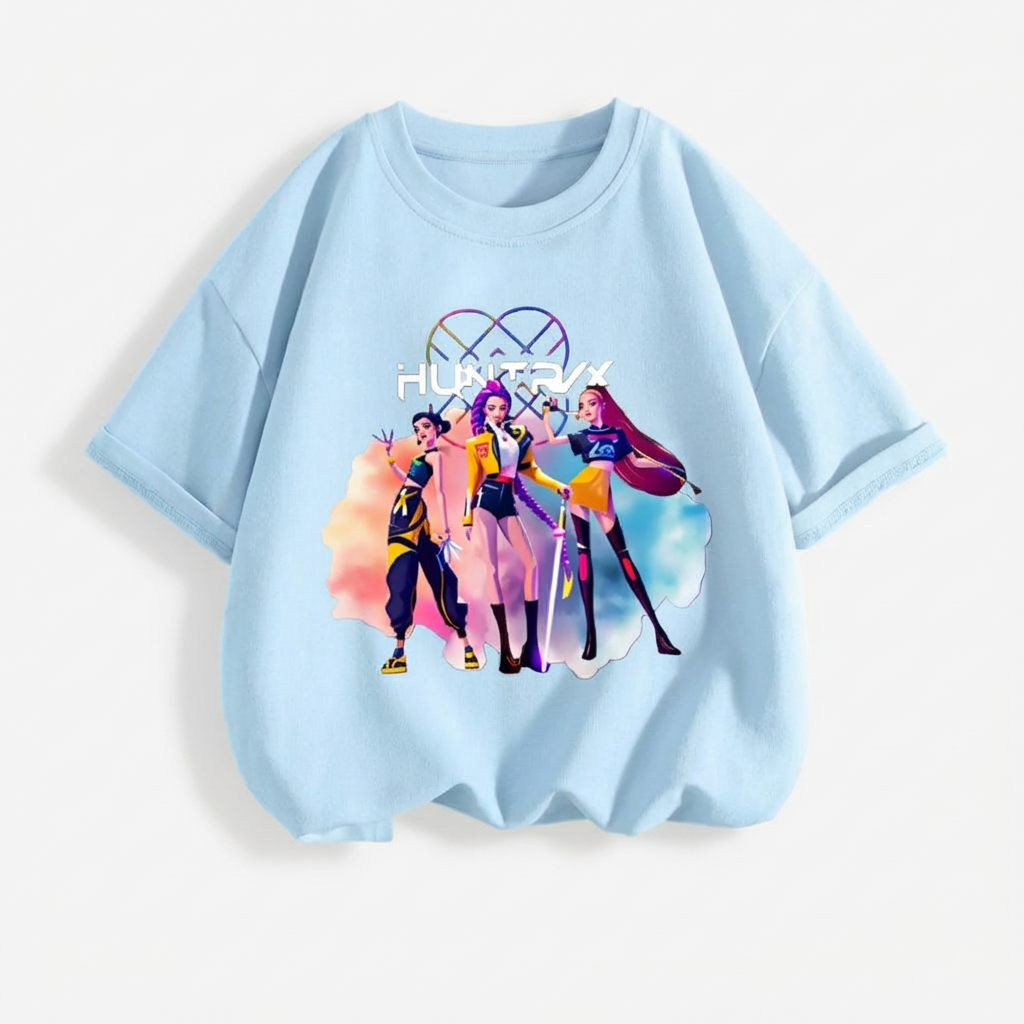 Trendy KPop Music Style T-Shirt for Kids (1–7 Years)