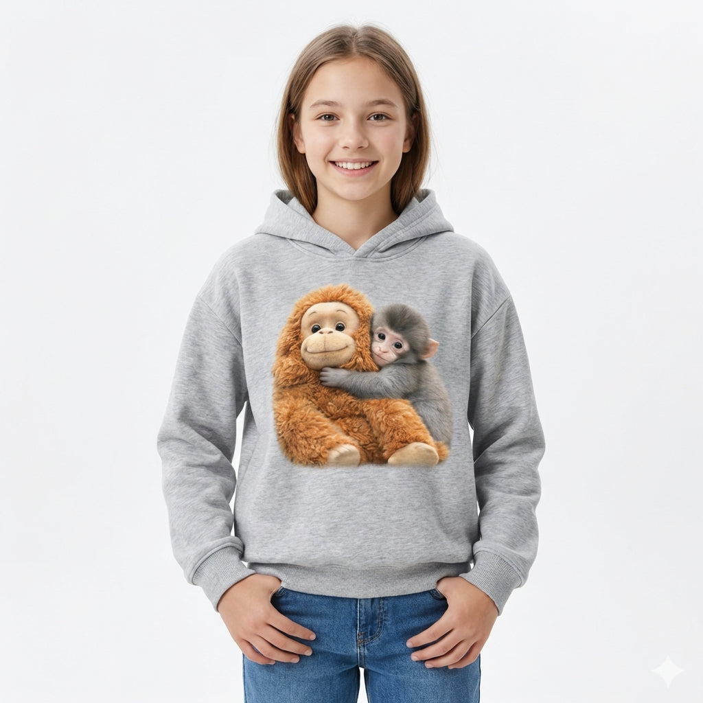 Kids Monkey Punch Sweatshirt – Viral Style (3–14 Years)