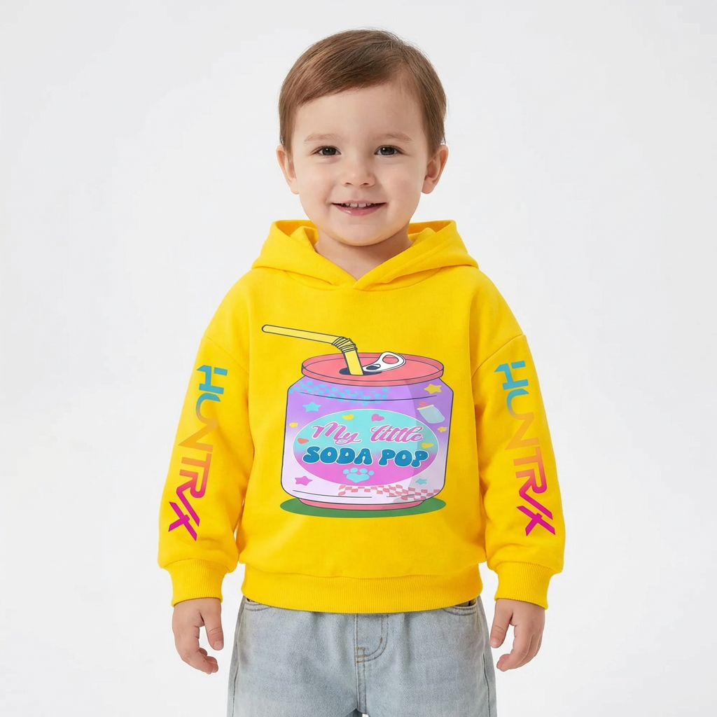 Kids Soda Pop Hoodie – KPop Music Style (3–14 Years)